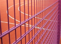 Barrière enduite de grillage de PVC la double, clôture durable de maille en métal facile installent