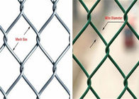 Le PVC de vert de barrière de grillage d'utilisation de prairie/de barrière maillon de chaîne a enduit la taille de 1.2m