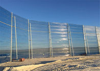 Mur de coupe-vent d'utilisation de construction, barrière protégeant du vent en acier galvanisée de la poussière