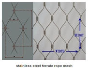 Type bagué maille de corde d'acier inoxydable pour la sécurité, fabrication de câble métallique