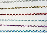 Colore le fil décoratif Mesh Aluminium Chain Strip Curtain 0.8kg de 1.5mm
