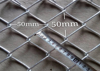 Barrière 50mm Diamond Hole Cyclone Wire Roll de maillon de chaîne en métal de 2 pouces