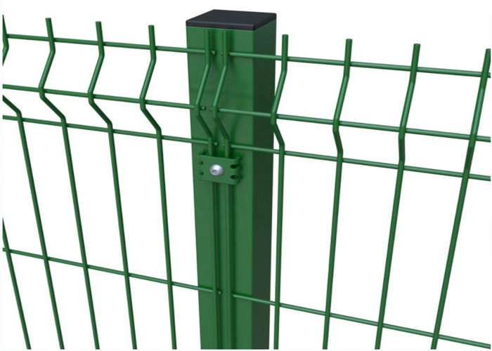 3 plis 3d filet de fil de fer incurvé Green PVC revêtu soudé