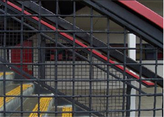 Anti corrosion de grillage sertie par replis par biens pour l'usage de glissière de sécurité de zoo de parc d'escaliers