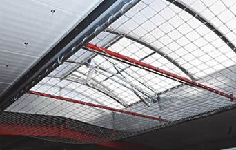 Plafond de maille de câble d'acier inoxydable avec le modèle carré pour les personnes protectrices ci-dessous et assurer l'excellent éclairage.