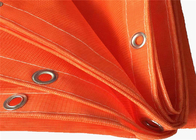 18x18 l'échafaudage Mesh Netting Orange Fireproof Pvc a enduit la protection de construction