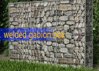Le trou extérieur de rectangle de paysage a soudé la pierre galvanisée par boîte de Gabion remplie
