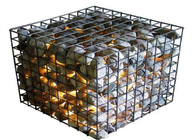 50x100mm s'ouvrant la cage galvanisée de pierre de boîte de gabion soudée par maille