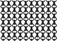 Métal Mesh Curtain Black Color d'alliage d'aluminium de diviseurs de pièce
