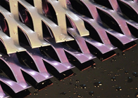 Traitement de surface anodisé Plaque métallique élargie surélevée Longueur 4m X Largeur 0,5m