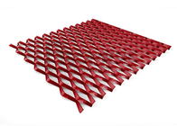 Largeur de filet métallique étendu de 4 m de couleur rouge Largeur du fil métallique étendu de 1 m Largeur du fil 4 mm