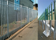 Marché de l'Europe Haute sécurité de clôture de palissade 2 mm d'épaisseur revêtement en poudre