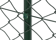Forme de trou en diamant de la clôture à chaîne verte de 9 mesures