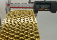 18 mm Maillage en tôle métallique étendue de cuivre Longue durée de précision