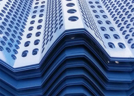 Panneau de clôture anti-vents en aluminium bleu revêtu de poudre pour le nettoyage des poussières