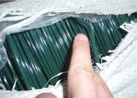 La couleur verte 2.2mm 2.8mm que le PVC a enduit la résistance de la rouille de fil d'acier pour installent l'attache