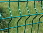 La coutume 3D 3 fois le fil enduit en plastique clôturant la couleur verte d'herbe de panneaux