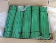 Fil vert recouvert de PVC à coupe droite longueur 250 mm