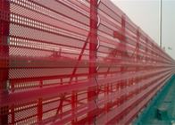 plaque d'acier de dépoussiérage de Panels Yellow Windproof de barrière de coupe-vent de la longueur 10m