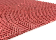 Le rond rouge forment le fil décoratif Mesh Sequins Metal de 6mm