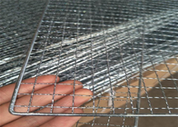 Forme de rectangle de trou carré serti par replis inoxydable de grillage de barbecue à une seule couche