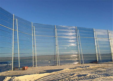 Panneaux enduits de coupe-vent de PVC d'acier perforé, longue validité d'anti de vent filet de la poussière