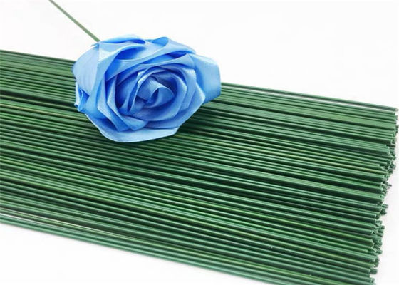 18 longueur couverte de papier coupée droite verte du fil 60cm du fleuriste 50pcs de mesure